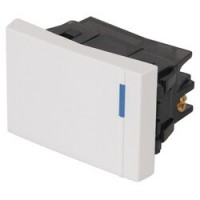 Interruptor sencillo 1.5 módulos, línea Española, color blanco APSE15-EB Volteck